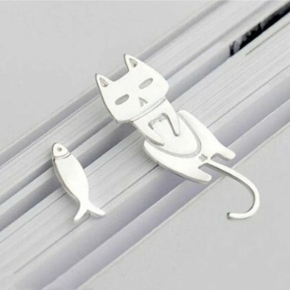 New 925 Silver Cat Fish Stud Earrings